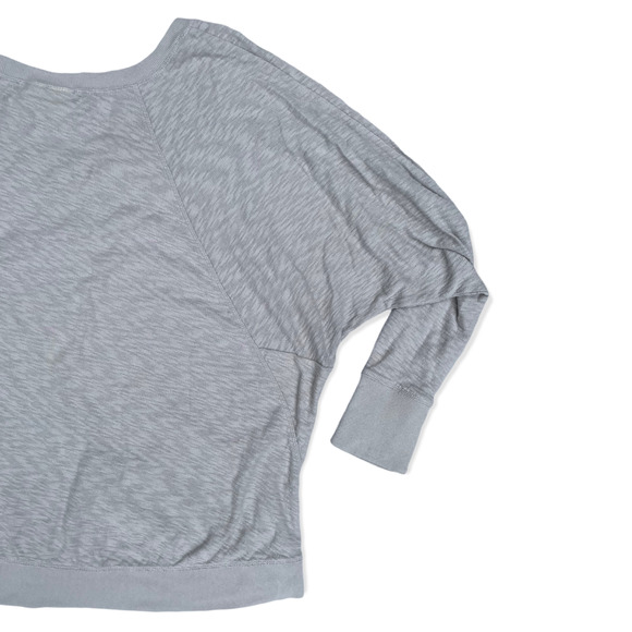 Lucy & Laurel Women's Pale Gray Slubknit Dolman 3/4 Sleeve Slouch top Size 3X - Picture 10 of 10